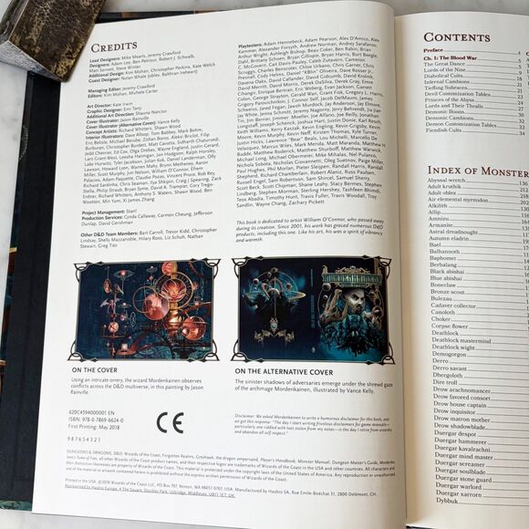 D & D Mordenkainen's Tome of Foes Dungeons & Dragons Hardcover Book 2018 - Picture 3 of 8